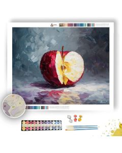 APPLE SLICE ON BOARD - Paint by Numbers Full Kit