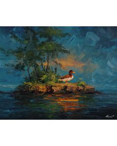 DUCK ON SMALL ISLAND