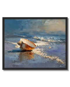 SHELL ON TIDE SAND - FRAMED