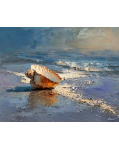 SHELL ON TIDE SAND