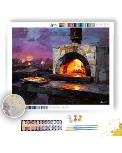 PIZZA OVEN SCENE - Paint by Numbers Full Kit