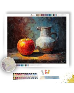 APPLE BESIDE JUG - Paint by Numbers Full Kit