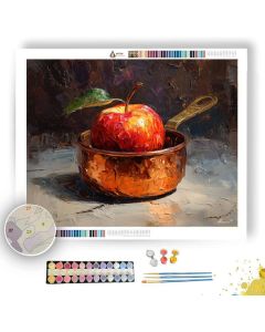 APPLE IN COPPER PAN - Paint by Numbers Full Kit