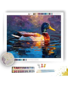 DUCK WATCHING RIPPLES - Paint by Numbers Full Kit