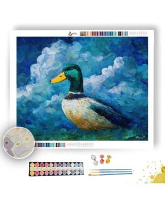 DUCK UNDER CLOUDY SKY - Paint by Numbers Full Kit