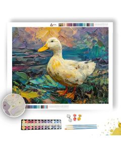 DUCK BESIDE RIVERBANK - Paint by Numbers Full Kit