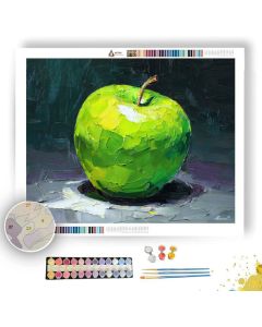 GREEN APPLE IN SUNLIGHT - Paint by Numbers Full Kit