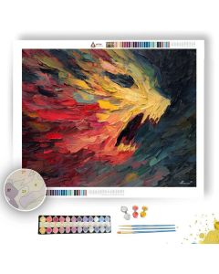 ABSTRACT SCREAM SHAPE - Paint by Numbers Full Kit