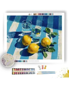LEMONS AT NOON TABLE WIDE - Paint by Numbers Full Kit