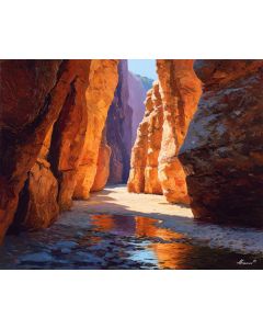 LIGHT IN SLOT CANYON NEAR