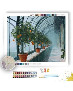 ORANGE GLASS ORANGERY - Paint by Numbers Full Kit