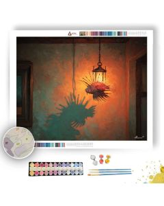 LIONFISH LANTERN ROOM - Paint by Numbers Full Kit