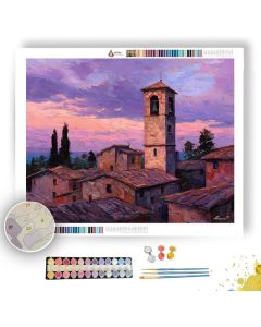 BELL TOWER DUSK - Paint by Numbers Full Kit