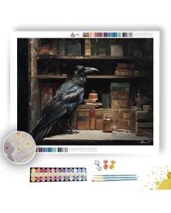 TAXIDERMY CROW CORNER - Paint by Numbers Full Kit