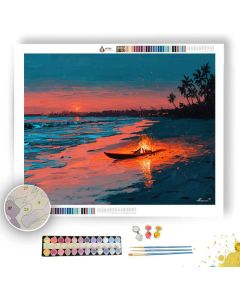 EMBER BONFIRE GLOW - Paint by Numbers Full Kit