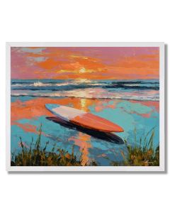 GLASS SUNSET - FRAMED