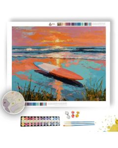 GLASS SUNSET - Paint by Numbers Full Kit