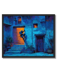 COURTYARD WINDOW - FRAMED