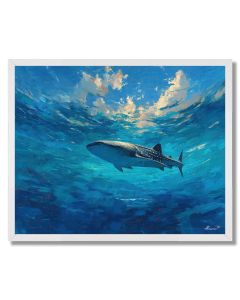 CLOUD BLUE HALO - FRAMED