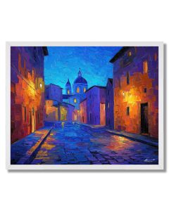 COBBLESTONE SCENE - FRAMED