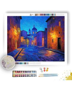 COBBLESTONE SCENE - Paint by Numbers Full Kit