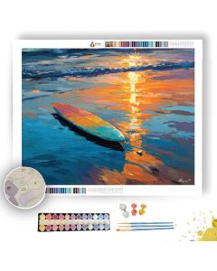SUNSET DETAIL WATER - Paint by Numbers Full Kit