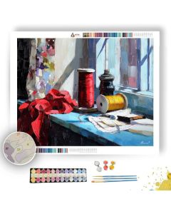 WINDOW-LIT RHYTHM MOONLIT - Paint by Numbers Full Kit