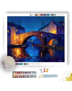 BRIDGE STUDY RIVER - Paint by Numbers Full Kit