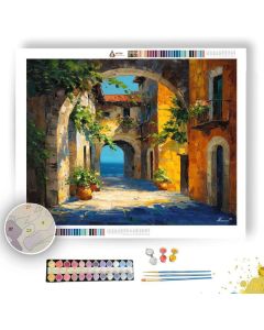 ARCHWAY VIEW TERRACE - Paint by Numbers Full Kit