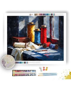 WINDOW-LIT TRACE - Paint by Numbers Full Kit