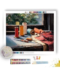 WINDOW-LIT VIGNETTE - Paint by Numbers Full Kit