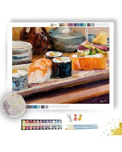 SILK WARM HOUR - Paint by Numbers Full Kit