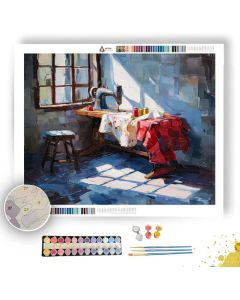 SUNLIT BENCH PASSAGE - Paint by Numbers Full Kit