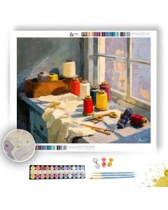 WINDOW-LIT HALO - Paint by Numbers Full Kit