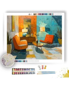 QUIET MIDCENTURY - Paint by Numbers Full Kit