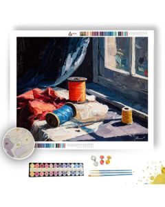 GARDEN WINDOW-LIT SPARK - Paint by Numbers Full Kit