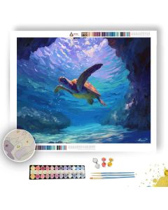 VIOLET MOUTH STUDY - Paint by Numbers Full Kit