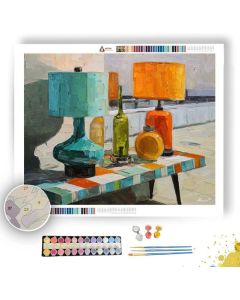 TERRACE LAMP PATH - Paint by Numbers Full Kit