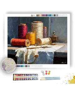 LINEN VIEW WOOD - Paint by Numbers Full Kit