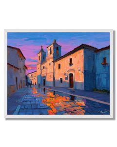 QUIET COBBLESTONE PATH - FRAMED