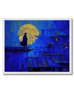 SILK MOONLIT TRACE - FRAMED