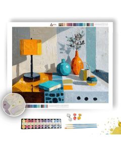 MARBLE MIDCENTURY STUDY - Paint by Numbers Full Kit