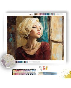 WINDOW NOTE BRASS - Paint by Numbers Full Kit