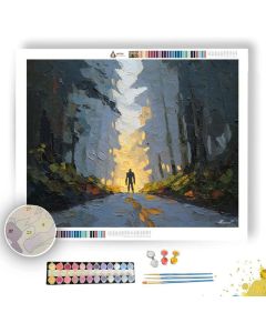 SUNLIT FOREST - Paint by Numbers Full Kit