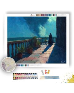BALCONY STUDY TERRACE - Paint by Numbers Full Kit
