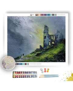 HILLSIDE SCENE SILK - Paint by Numbers Full Kit