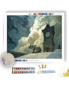 CLOUD CLOCK THRESHOLD - Paint by Numbers Full Kit