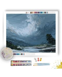 RIVER VIGNETTE CLOUD - Paint by Numbers Full Kit
