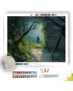 GARDEN CORRIDOR VIEW - Paint by Numbers Full Kit