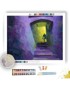 HALLWAY RHYTHM VIOLET - Paint by Numbers Full Kit
